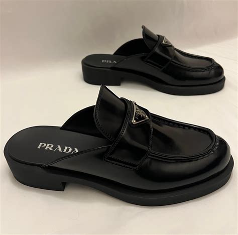 prada moccasins mules|women's prada mules.